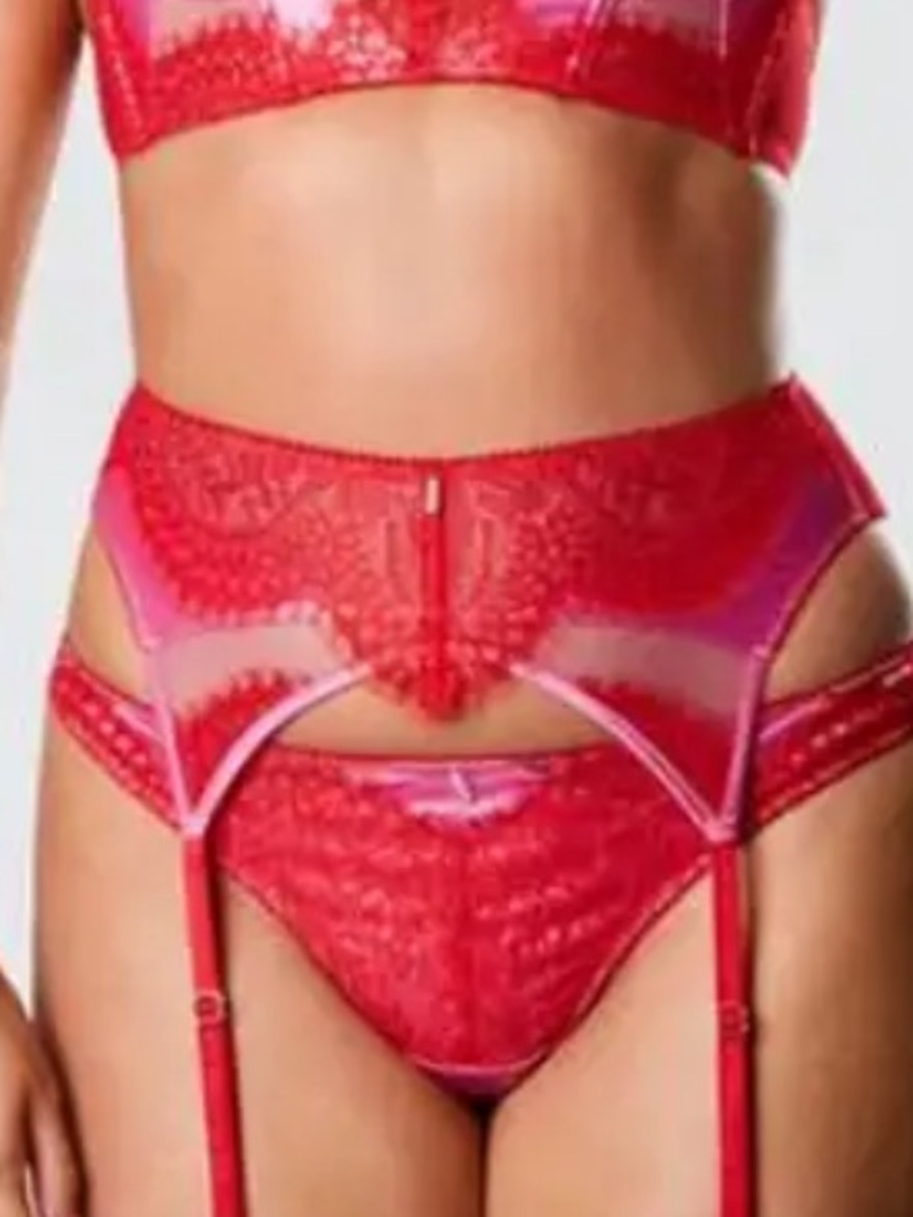Ann Summers Garter/ Suspender Belt Lovers Spark Pink & Red Small